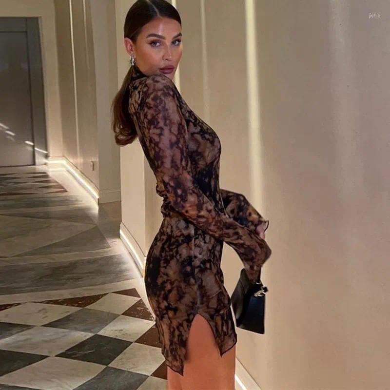 Pareo Women Beach Dress For Female Tight Print With Slit Long Sleeve Skirt Set Dresse Polyester Large Sizes Summer Swim