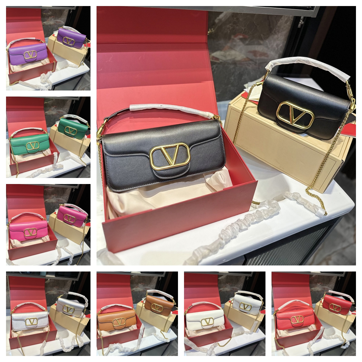 Womens designer bag loco handbag mini luxury bags lady shopping trendy Fashion hip hop sac detachable sliding chain shoulder bag tote bags