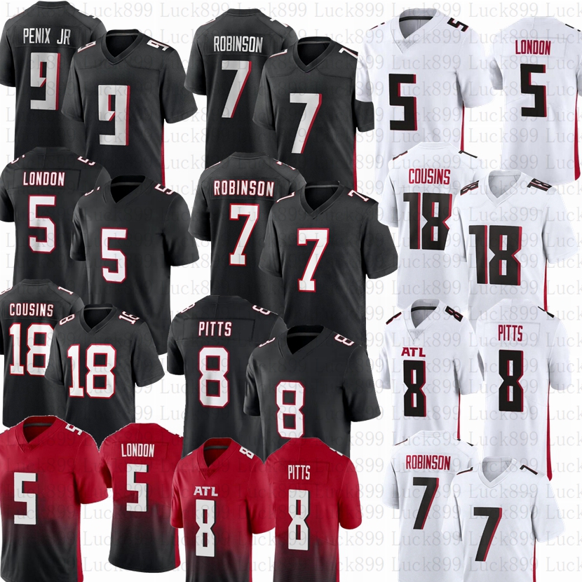 Michael Penix Jr Kirk Cousins Bijan Robinson Football Jersey Drake London Younghoe Koo Darnell Mooney AJ Terrell Michael Vick Tyler Allgeier Kyle Pitts