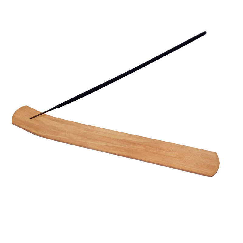 Natural Wooden Incense Stick Holder Fragrance Lamps Ash Catcher Burner Holders Home Decoration Censer Tool Pine Wood Tray 24*0.4*3.5CM