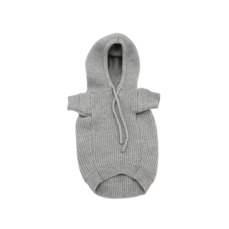 Designer dog autumn and winter pet grey knitting Chenery Teddy Fadou coat corgi cat clothes sweater Free shipping