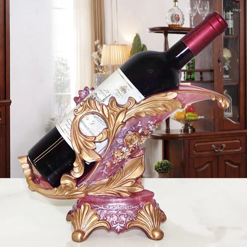 Decorative Plates Resin Vertical Chef Wine Rack Dining-Table Bar Living s Bottle Holder European Household Goods Accessories