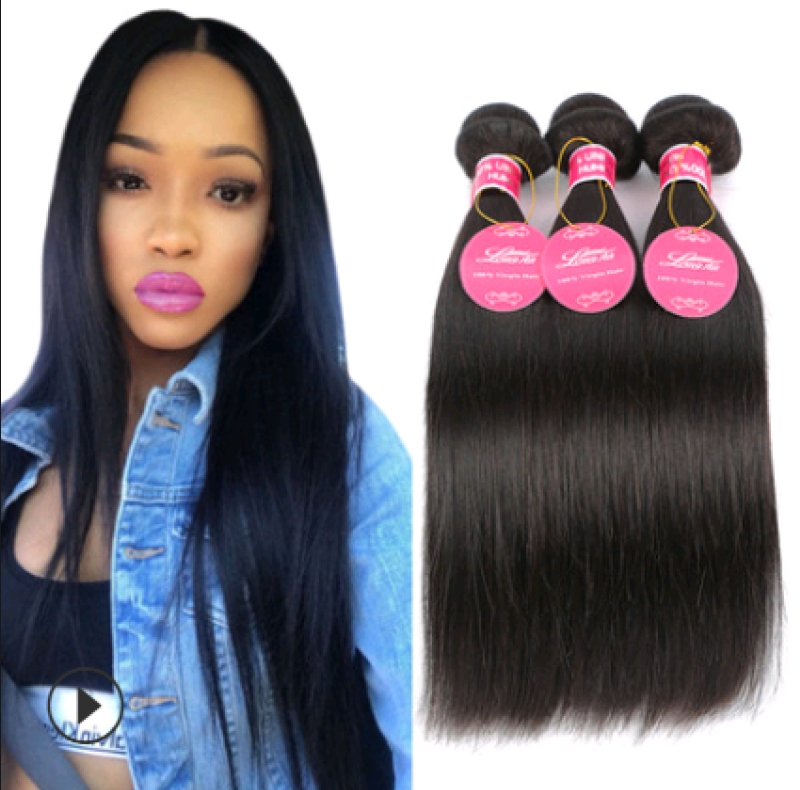 Real Human Hair Synthetic Hair Traight Wave Human Hair Curtain Natural Color Hair Extension Hair Wefts