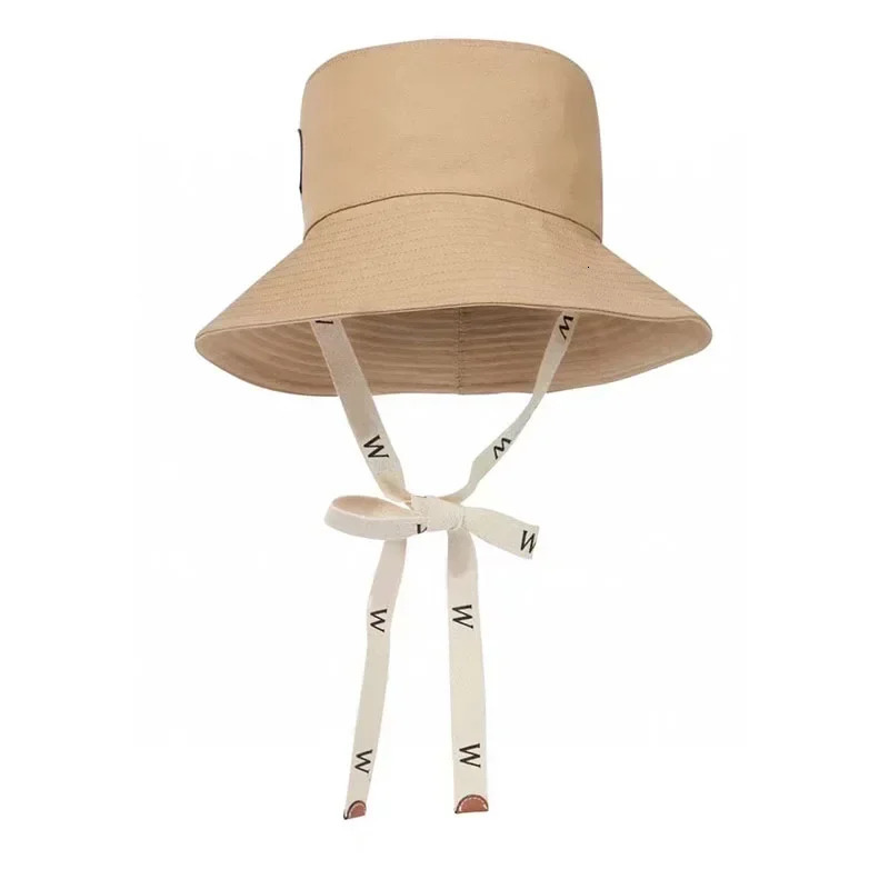 Canvas Bucket Hat Fashion Trend Lace Fisherman Hat Mens and Womens Summer Outdoor Leisure Sunset Hat Beach Hat YF0592 240423bj