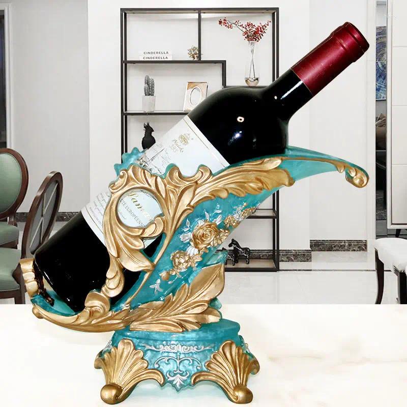 Decorative Plates Resin Vertical Chef Wine Rack Dining-Table Bar Living s Bottle Holder European Household Goods Accessories