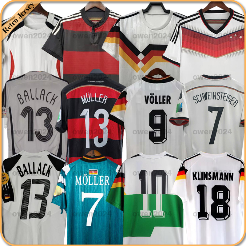 World cup 1990 1996 1988 1996 Germany Retro Littbarski BALLACK Soccer Jersey KLINSMANN 2006 2014 shirts KALKBRENNER 1998 2004 Matthaus Hassler Bierhoff KLOSE
