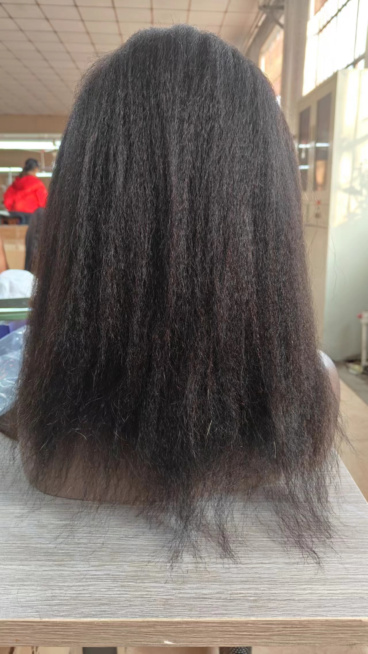 4C Edges curly Baby Hair full Lace Wigs hd yaki Kinky Straight 13x4 Lace Frontal Human Hair Wigs natural hairline150% Remy Pre Pluck lace wig