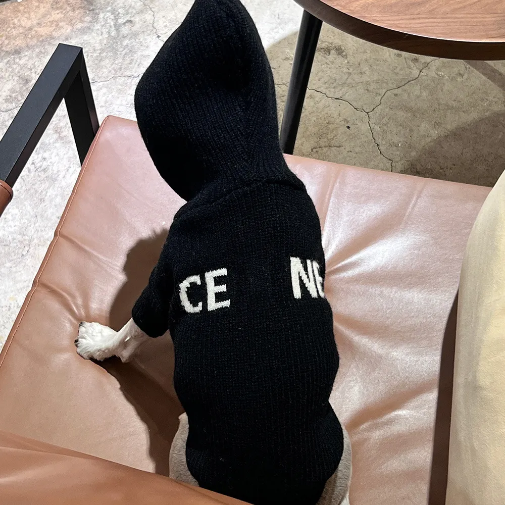 Designer dog autumn and winter pet grey knitting Chenery Teddy Fadou coat corgi cat clothes sweater Free shipping