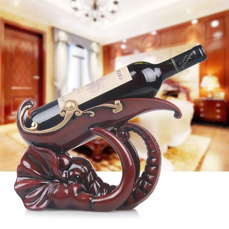 Decorative Plates Resin Vertical Chef Wine Rack Dining-Table Bar Living s Bottle Holder European Household Goods Accessories