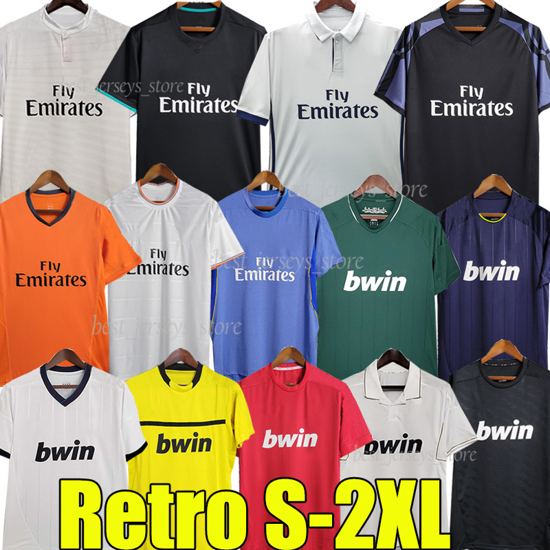 Retro Soccer Jerseys GUTI BENZEMA SEEDORF CARLOS RONALDOs KAKA 2003 04 06 07 11 13 14 15 16 17 18 ZIDANE RAUL Vintage BALE men kids kits 1984 86 88 94 96 97 98 Football Shirt
