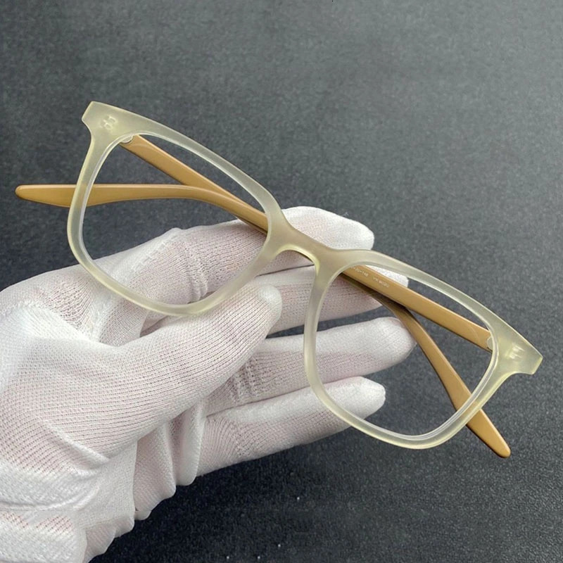 UVLAIK TR90 Korean Square Eyeglass Frame Women Men Myopia Optical Prescription Glasses Unisex Vintage Matte Eyewear 240507