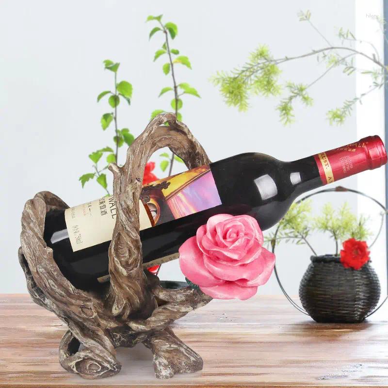Decorative Plates Resin Vertical Chef Wine Rack Dining-Table Bar Living s Bottle Holder European Household Goods Accessories