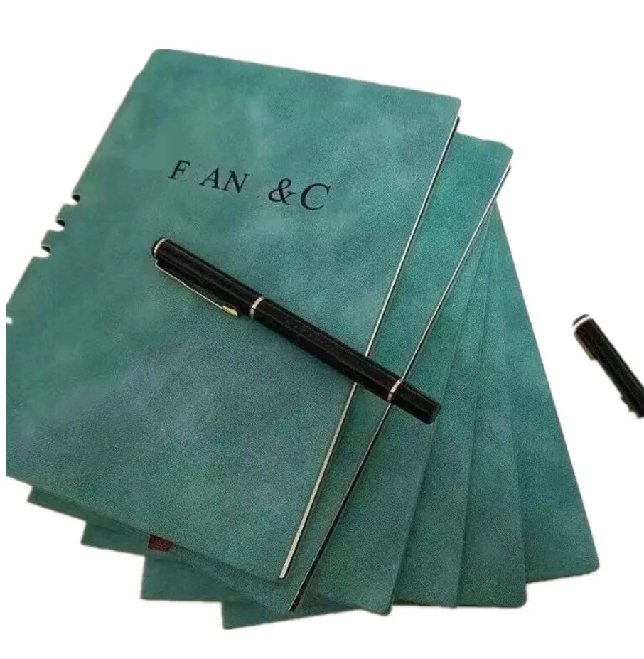 wholesale Notepads Designer Notebook Student Notebook+Signature Pen Set Business Notebook Set-2