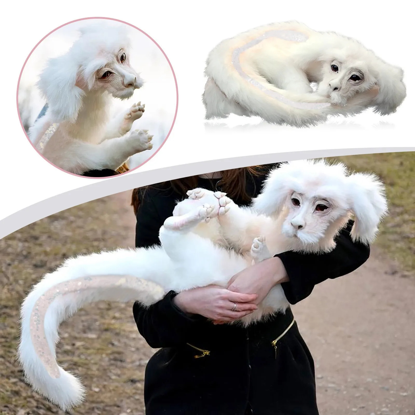 Funny Present Plush Doll Worm From Labyrinths Falkor From The Neverending Story Fuchur Hand-Made Baby From Labyrinths Toy 240511