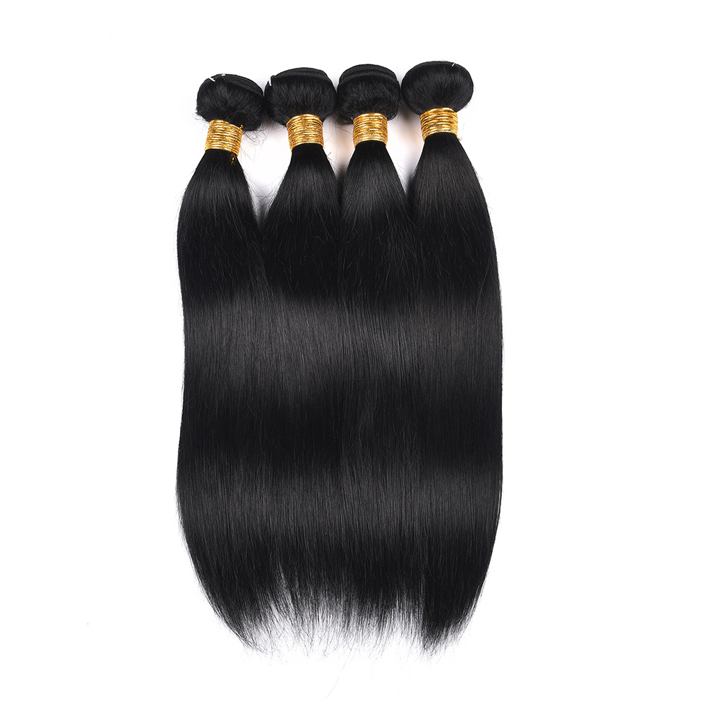 Human hair straight hair Brazil Hair Wefts natural color human hair bundles Can shape can be dyed multi-curvature hair curtain