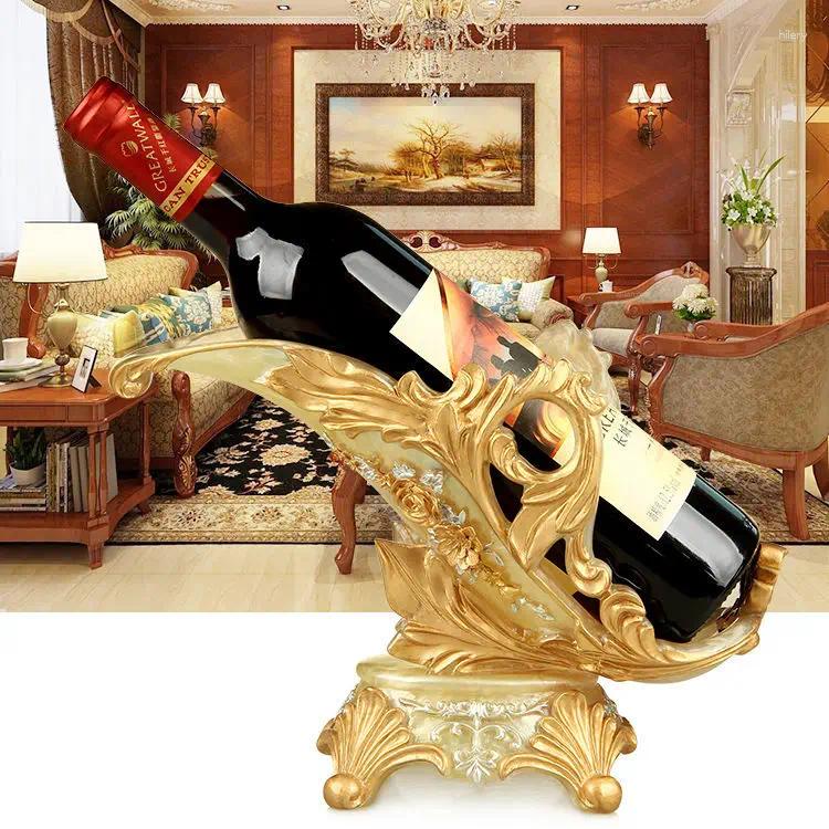 Decorative Plates Resin Vertical Chef Wine Rack Dining-Table Bar Living s Bottle Holder European Household Goods Accessories