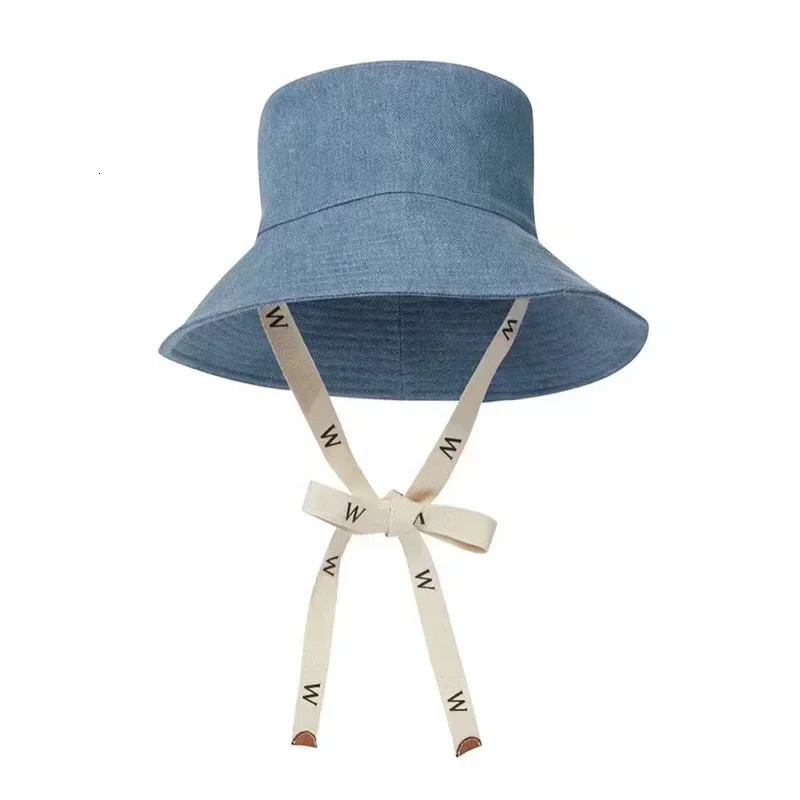 Canvas Bucket Hat Fashion Trend Lace Fisherman Hat Mens and Womens Summer Outdoor Leisure Sunset Hat Beach Hat YF0592 240423bj