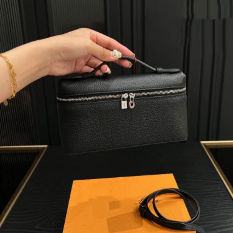 Designer Bags Lunch Box Women Bags Designer Makeup Handbag Genuine Leather Handbags Canvas Ostrich Stranded Two Way Shoulder Crossbody