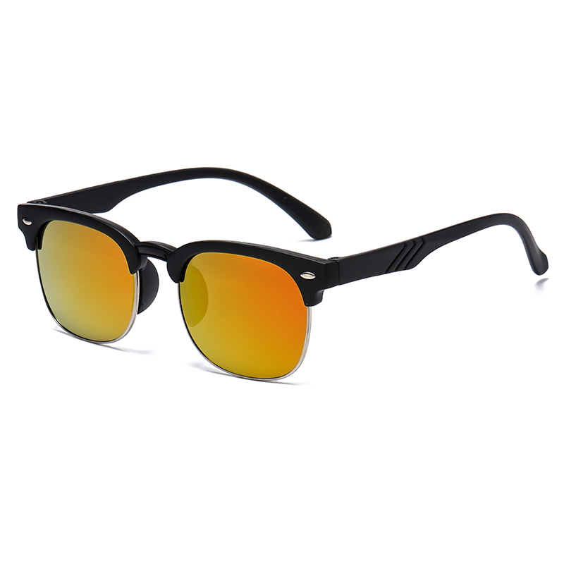 Classic Rivet Kids Sunglasses Baby Cool Summer Goggles With Mirror Lenses For Boys And Girls 5 Colors Custom Logo Wholesale H260130