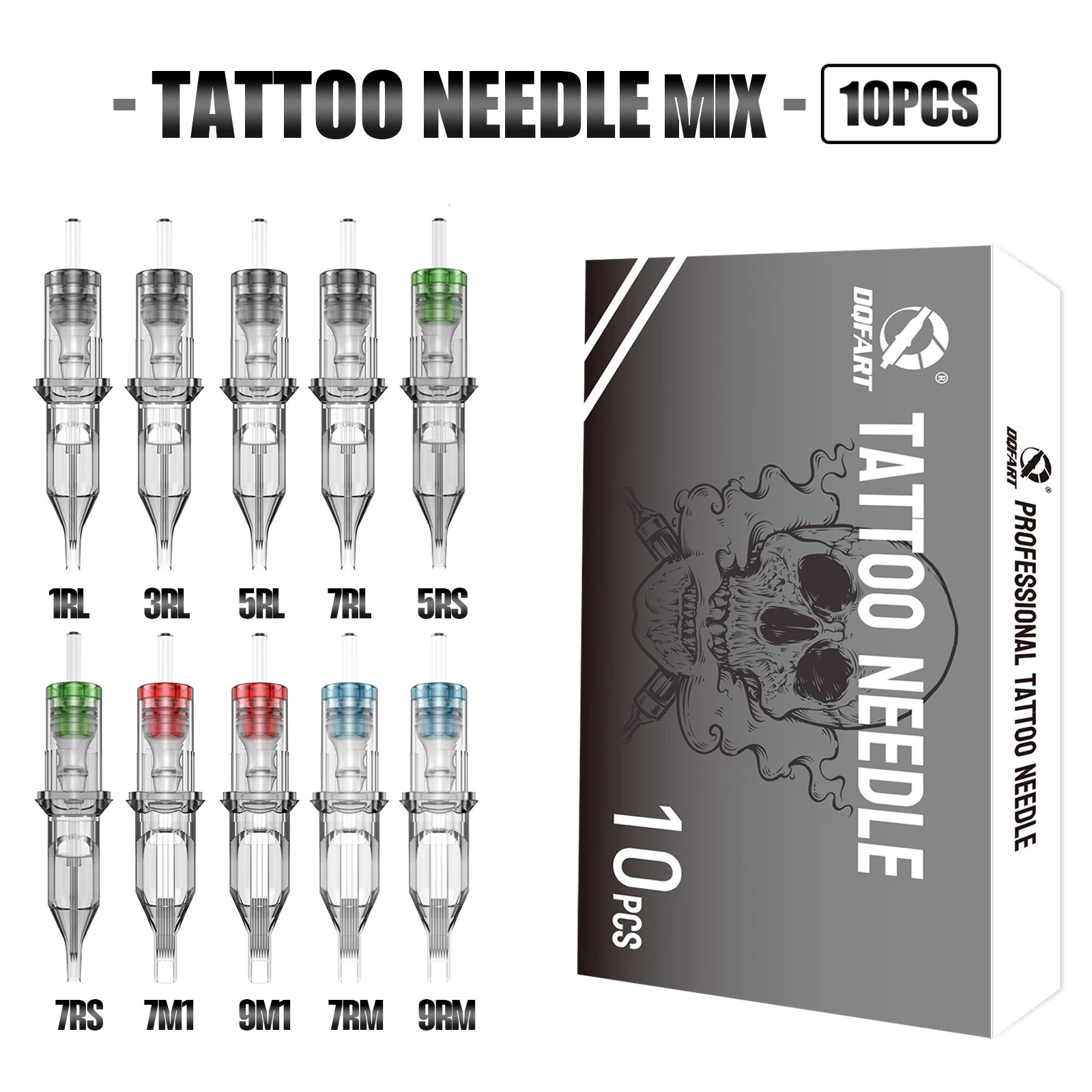DQFART Wireless Tattoo Kit Rocket Machine Needle Cartridge Ink For Beginner Artists Battery 240510
