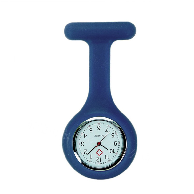 Silicone Nurse Pocket Watch Fashion Pin Christmas Gift Quartz Watches 15 Colors