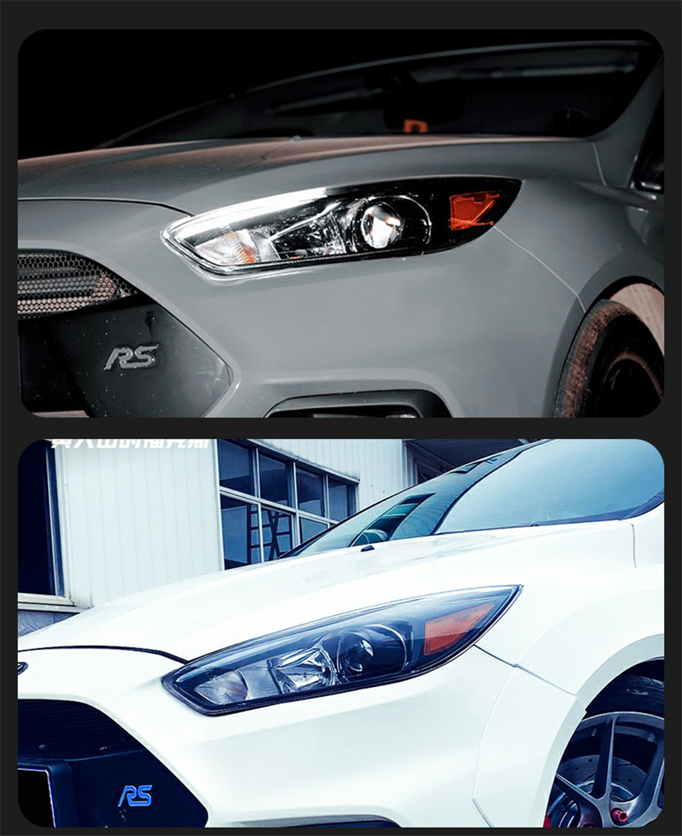 For Ford Focus RS Styling 20 15-20 18 Red Evil-eye LED Street Light Front Light Dynamic Turn Signal LED Projector Lens