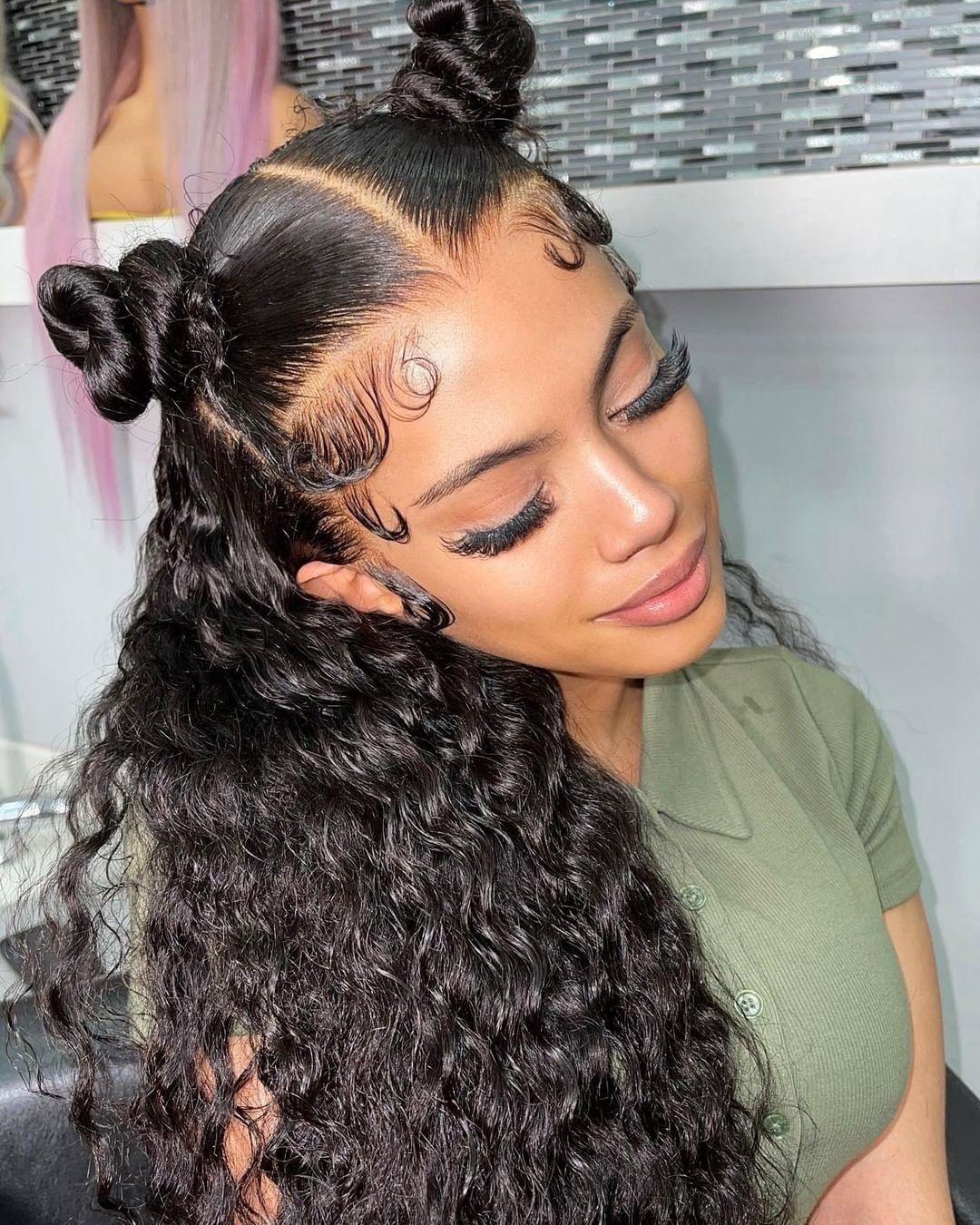 40 Inch Curly 13x4 Front 220%density Brazilian Wigs for Women Deep Wave 13x6 HD Lace Frontal Wig Human Hair Pre Plucked wholesale