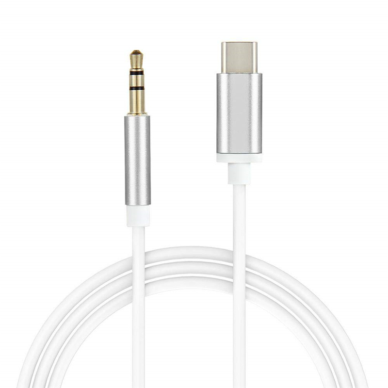 1m 3 feet Type-C USB-C To 3.5mm Male Audio Jack AUX Cable Adaptor Wire Line for iPhone 15 16 14 13 12 11 Xioami Accessories Car Speaker Converter
