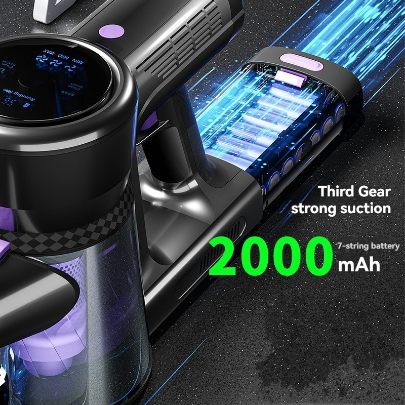 V8 wireless vacuum cleaner handheld household integrated folding Vacuum cleaner dry and wet dual purpose dust collector suitable for hard carpets pet 