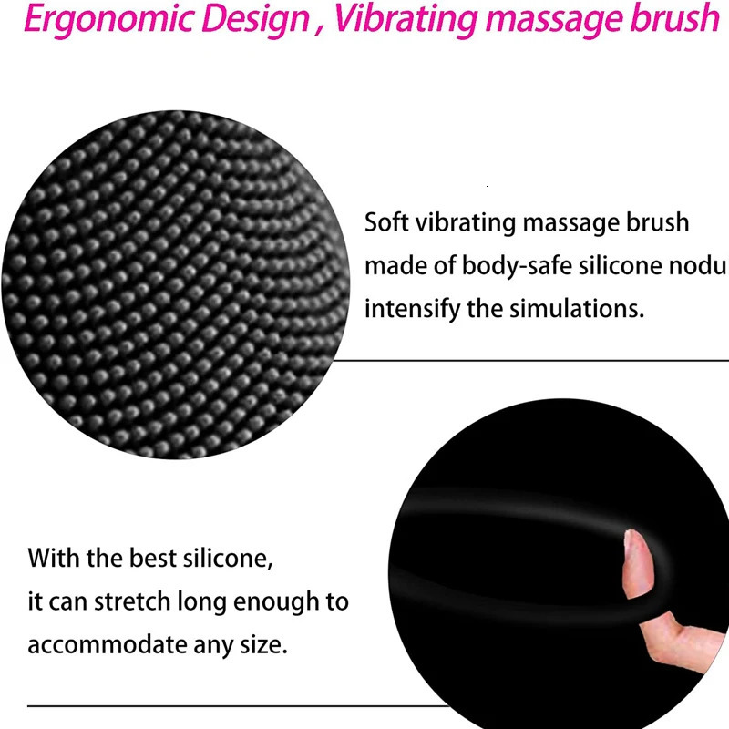 Penis Ring Vibrating Clitoris Stimulator man sex toys For Couple Vibro Delay Lick Vagina Orgasm Lock Fine Sleeve Vibrator 240511