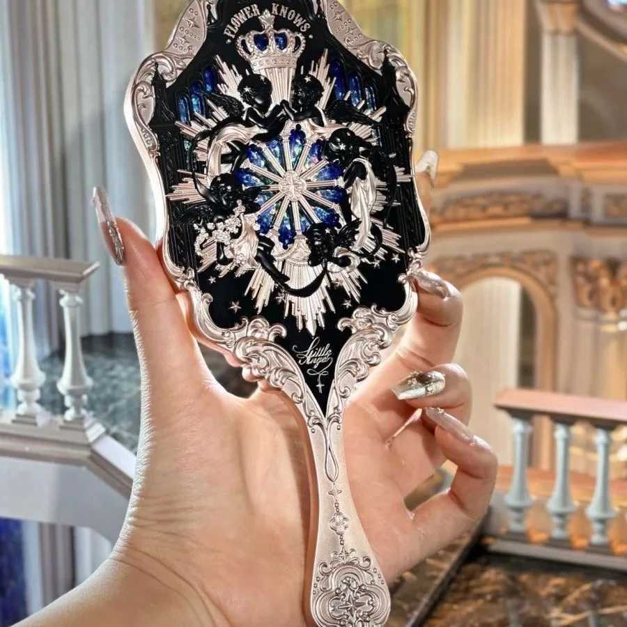 Compact Mirrors Angel Series Handheld Mirror Black White and Pink Mirrors d240510