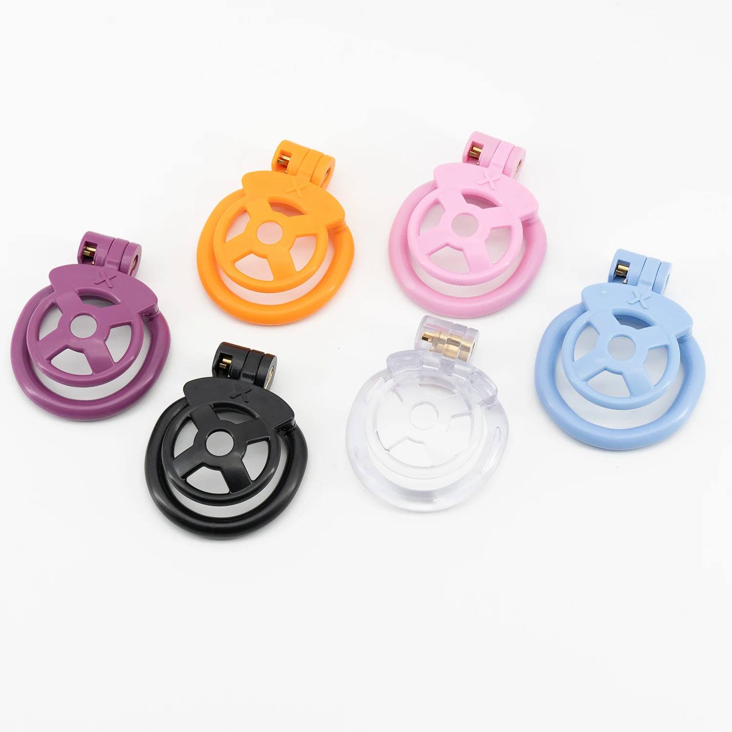plastic flat male chastity devices cock cage chastity ring sex toys for men 240511