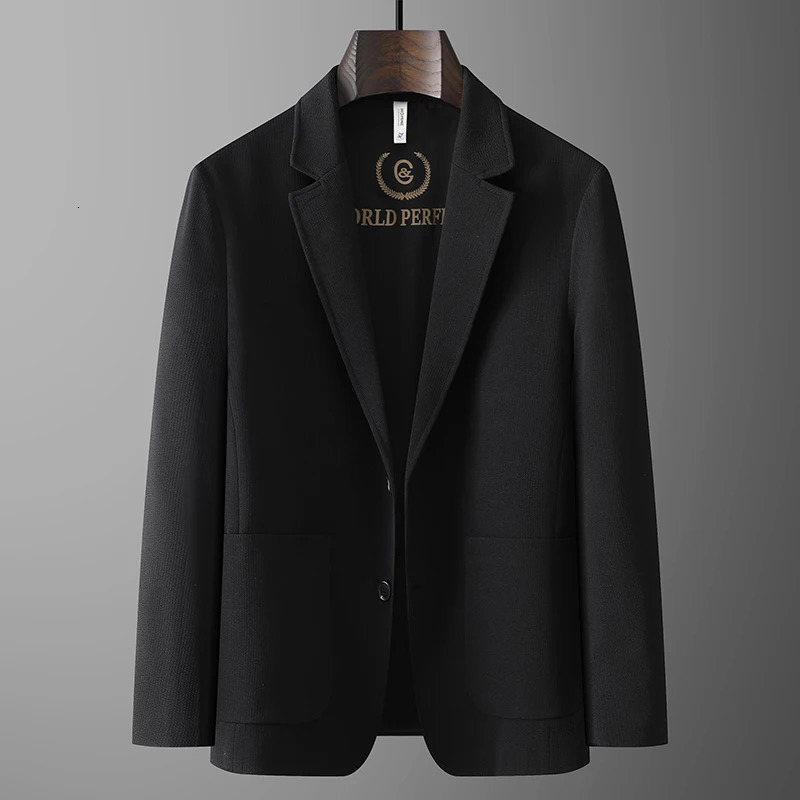 Spring Autumn Large Size Highquality Mens Casual Suit Loose Middleaged Fat Business Ironing Single West Coat Thin 240430