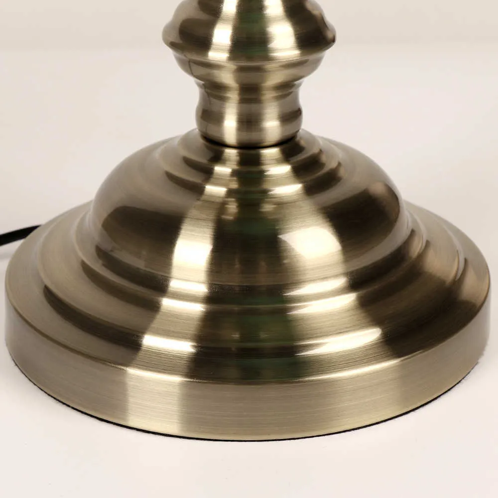 Table Lamps Classical Vintage Simple Banker E27 Table Lamp with Switch Green Glass Lampshade Retro Desk Light for Bedroom Night Lamp LL