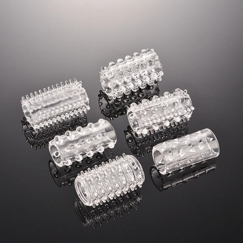 6 PCS Cock Ring Penis Sleeve Penis Enlargement Granule Clitoris Stimulate Delay Ejaculation Anal Plug Sex Toys For Men Sex Shop 240511