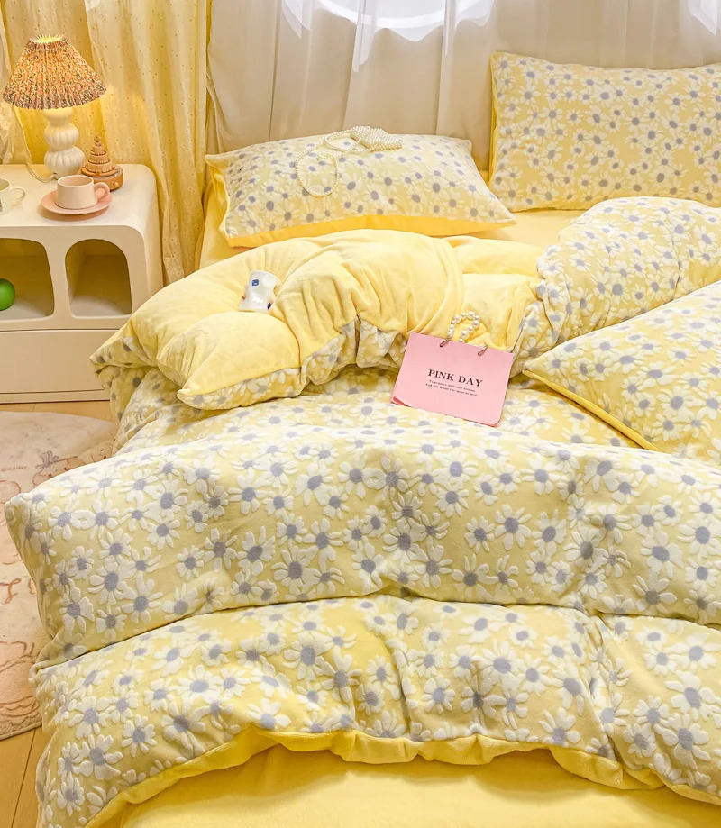 1pc Thicken Winter Super Warm Duvet Cover For Double Bed 3D Carving Milk Velvet Comforter Queen funda nordica cama 150 240430 - view 4