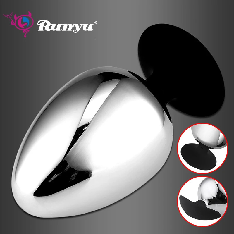 Extra Big Diameter Dilatador Anal Expander Metal Buttplug Adult Sex Toys Masturbator Large Anal Plug G Spot Butt Plugs for Women 240511