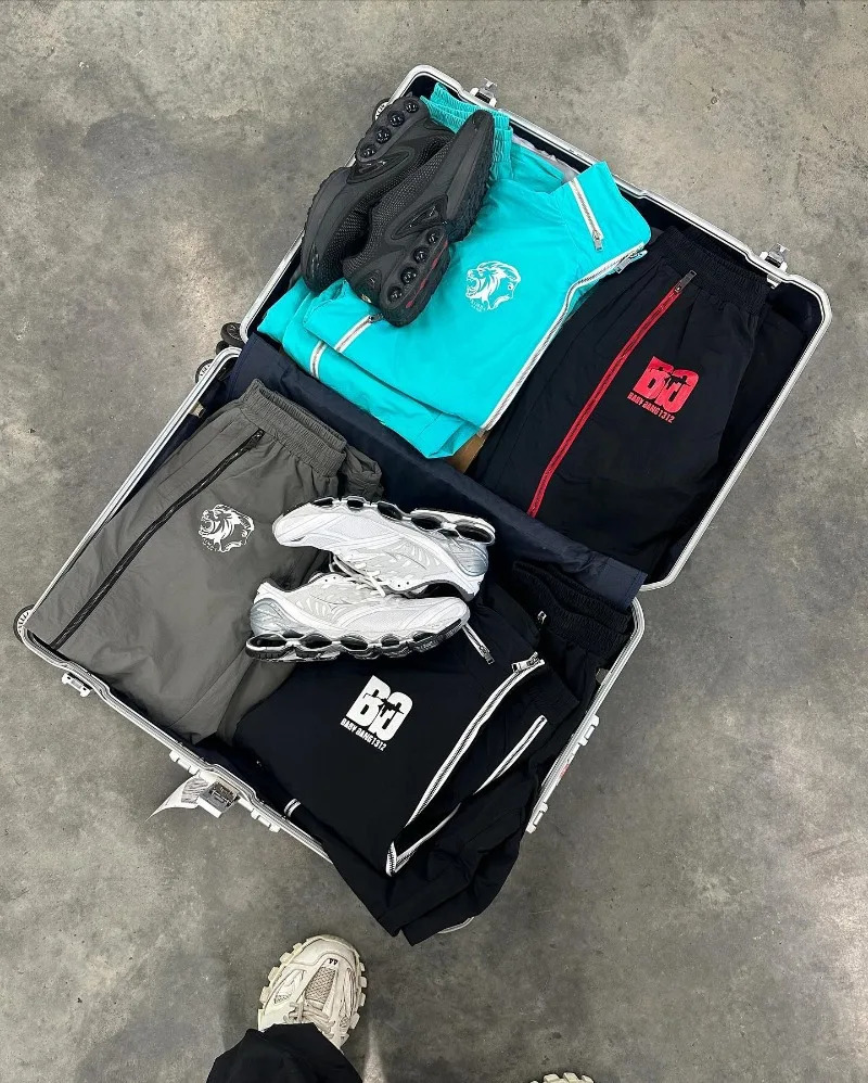 Retro Long Zipper Joggers Men Casual Sweatpants Trousers Printed Drawstring Mens Trousers Y2k Wide Leg Pants Men and Women 2024 240511