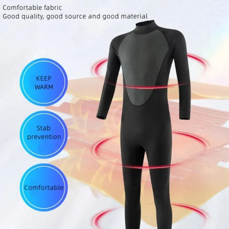 Diving suit mens cold and warm surfing suit breathable integrated thin long sleeved mens wet clothes 240429bj