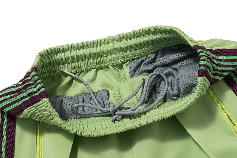 Fashion Needles Classic Embroidery Butterfly Track Men Women Pants Purple Red Stripe Wide Hem Suits Tracksuit 240511