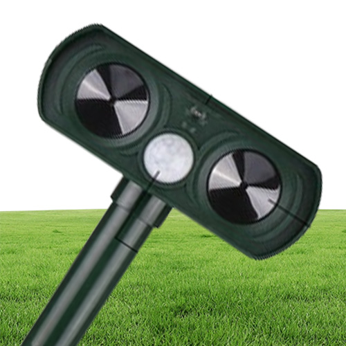 Household Pest Lemon Outdoor Solar Ultrasonic Animal Repeller Garden Cat Dog Fox Deer Mice Repellent Garden Pest Control Ro8821511