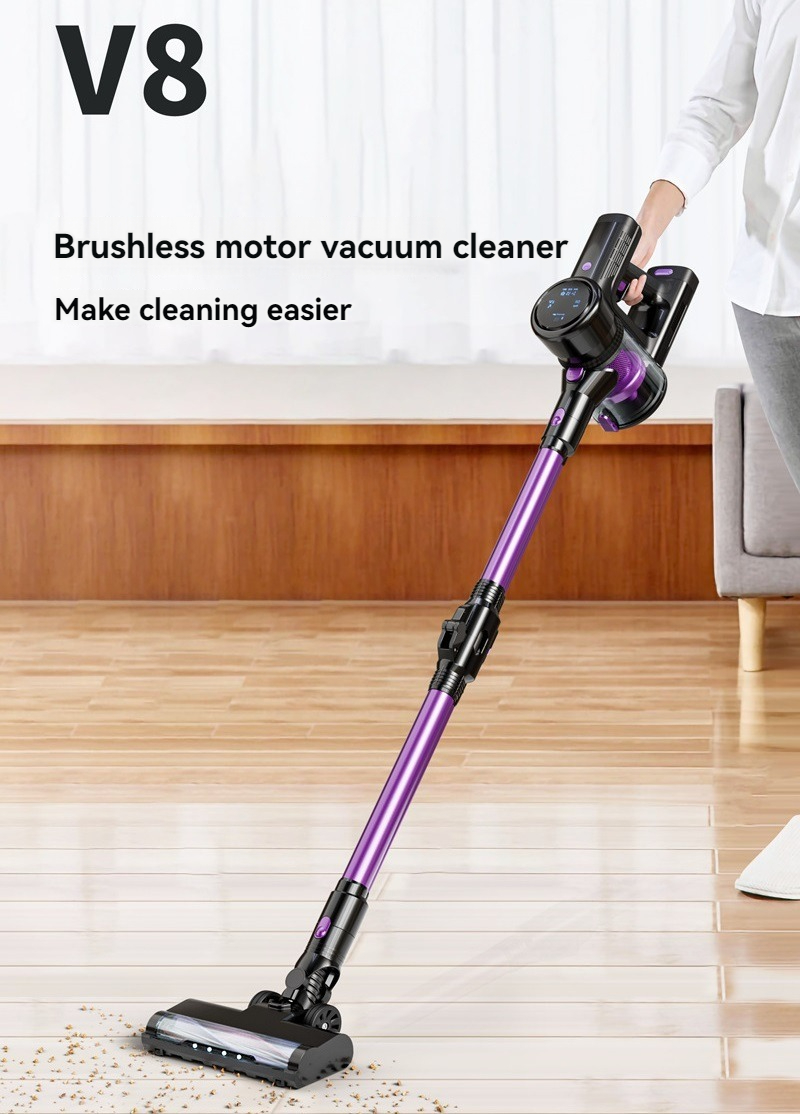 V8 wireless vacuum cleaner handheld household integrated folding Vacuum cleaner dry and wet dual purpose dust collector suitable for hard carpets pet 