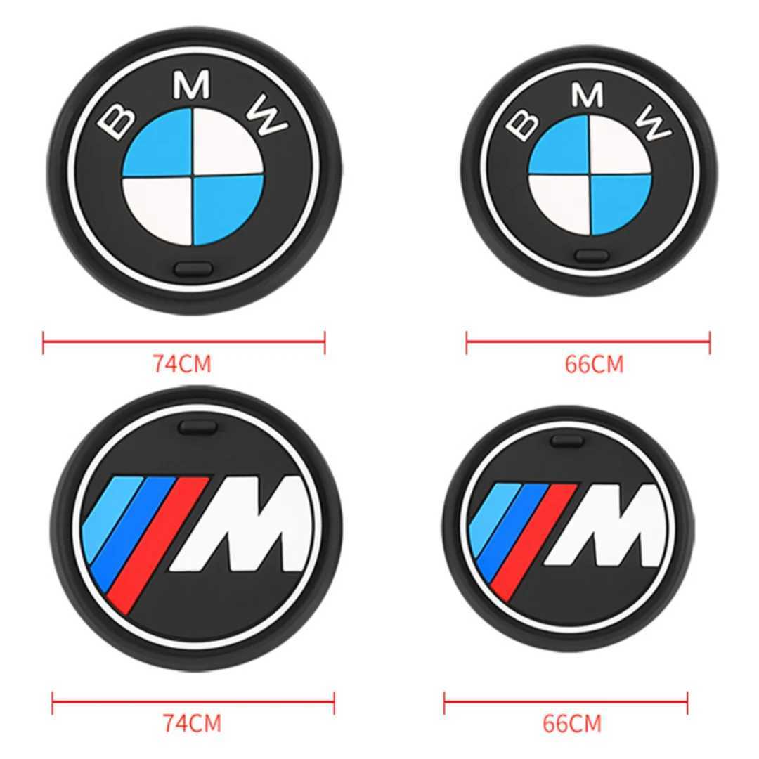 Car Stickers 2X Car Water Cup Bottle Holder Anti-slip Pad Mat Silica Gel for All Bmw M Power 1 2 3 4 5 6 7 Series X1 X3 X5 X7 E39 E61 E60 E93 T240513