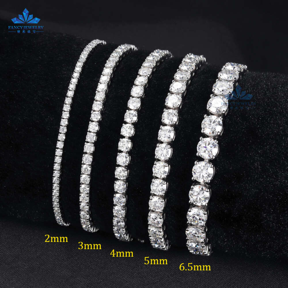 designer vvs necklace moissanite hip hop 2mm 3mm iced out diamond sterling sier 4mm 5mm woman tennis chain valentines day gift