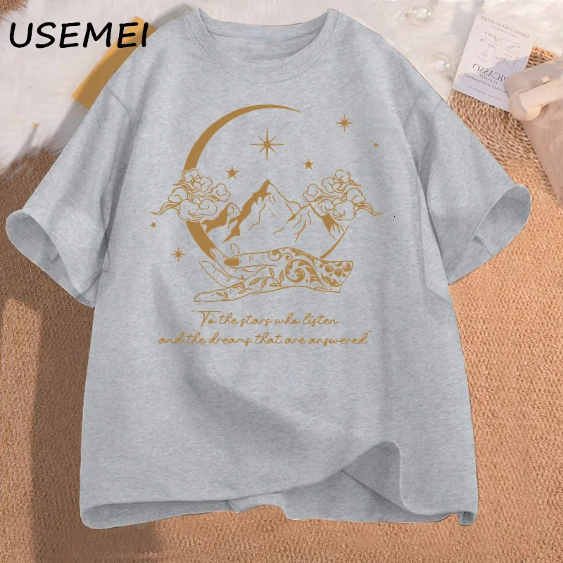 Velaris City of Starlight Tshirt Women To The Star Who Listen Acotar SJM Merch Tshirts Cotton Tees 240510
