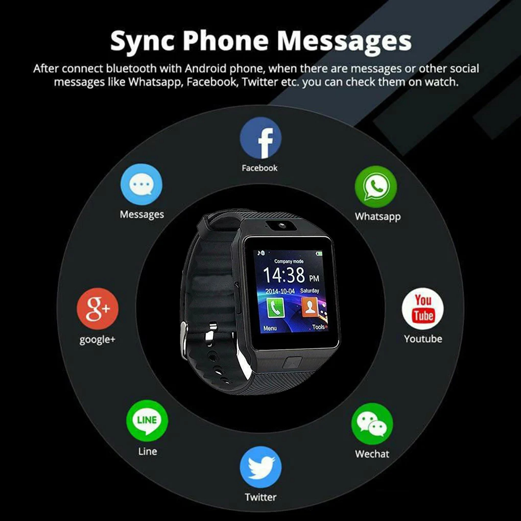 Smart Watch Sport Wristwatch 1.56 inch Touch Screen Bracelet Multimedia Phone Tracking Remote Electronic Equipment