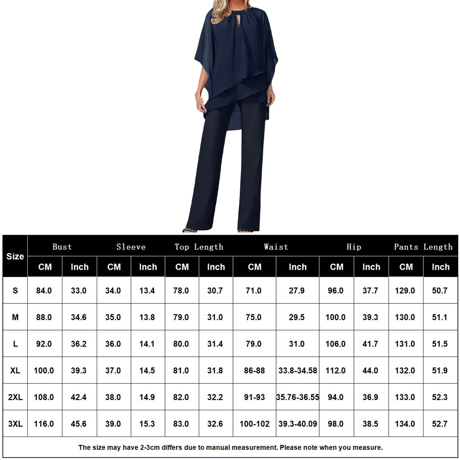 Women Asymmetrical Hem Top Pant Suit Fashionable Solid Color Pullover Trouser Jumpsuits Soft Loose Fit Ladies Casual Wear 240423