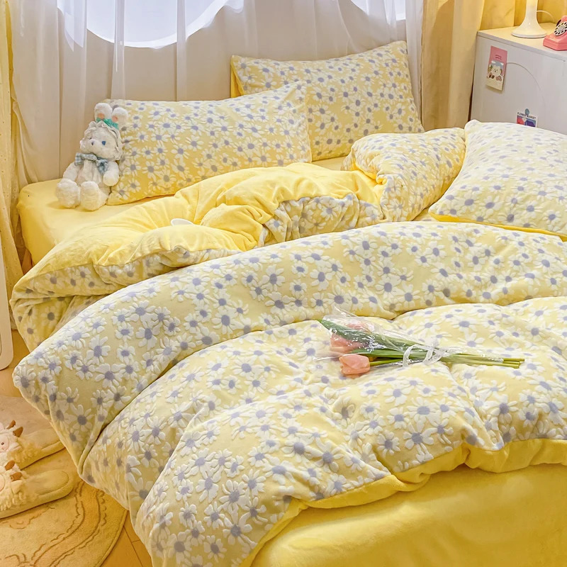 1pc Thicken Winter Super Warm Duvet Cover For Double Bed 3D Carving Milk Velvet Comforter Queen funda nordica cama 150 240430 - view 5