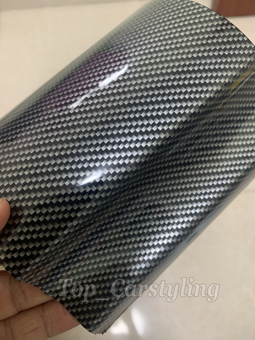HD Ceramic Carbon Vinyl Wrap Covering Film Various style With Air Release Initial Low Tack Glue Self Adhesive Foil 1.52x18m 5X59ft With PET Liner