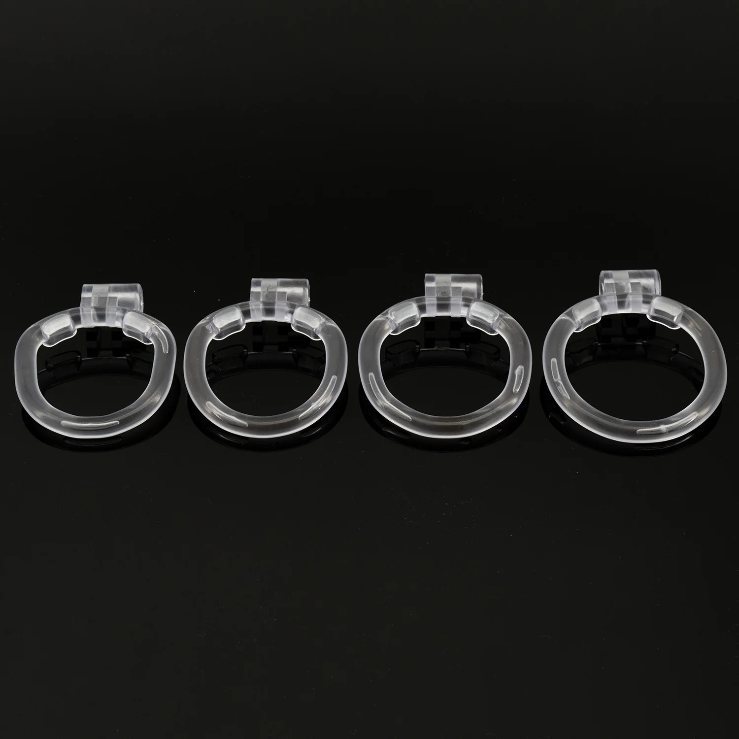 plastic flat male chastity devices cock cage chastity ring sex toys for men 240511